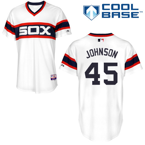 Erik Johnson #45 MLB Jersey-Chicago White Sox Men's Authentic Alternate Home Baseball Jersey